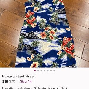 Floral Hawaiian Tank Dress